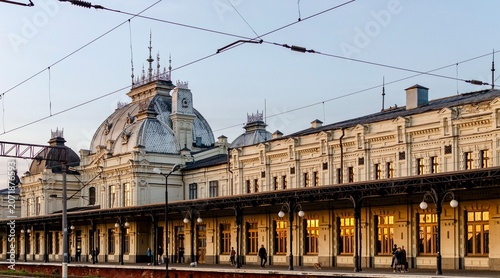 Photos Beautiful architecture of the railway station building in Zhmerynka Ukraine