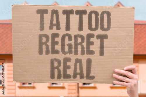 Photos "Tattoo regret real" Remorse over permanent body art is common