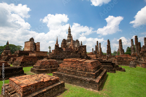 Foto Wat Mahatat temple at  Sukhothai Historical Park, Sukhothai, Thailand