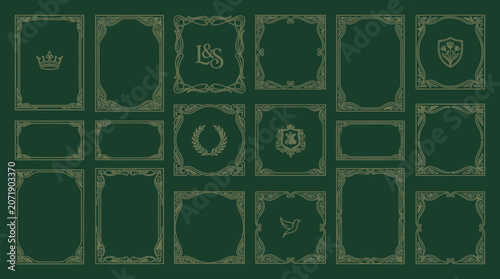 Ornate Vintage Frames and Borders - Decorative Design Elements