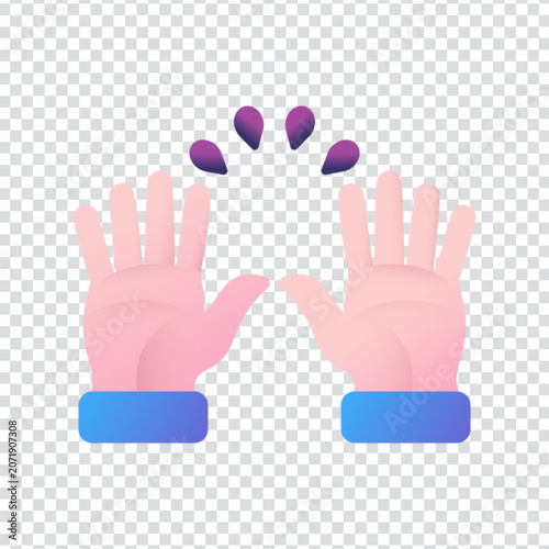 Hands Community Support Care Volunteer Help Together Icon Design