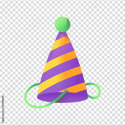 Hat Party Celebration Festive Birthday Cone Fun Icon Design