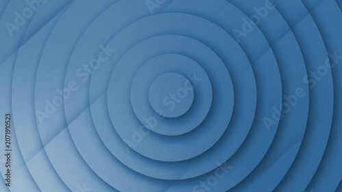 Abstract background with layered concentric circles and soft shadows, creating a clean minimal 3d paper cut look animation
