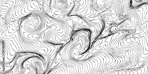 Konstfotografi Thin curved wavy lines