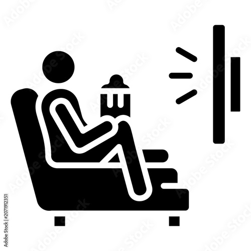 Bild auf Leinwand Physical Inactivity Icon