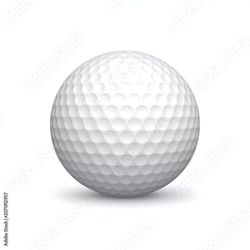 Close up view of a smooth white sphere on plain background.