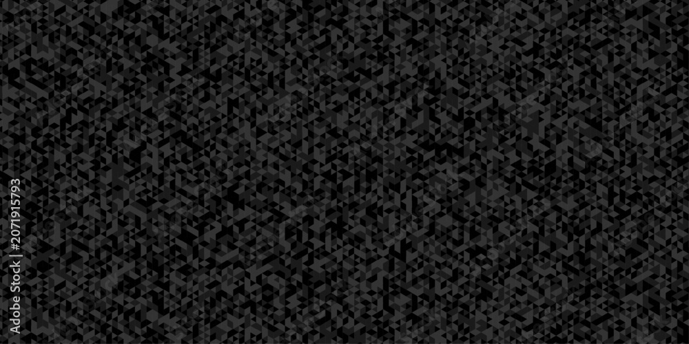 Fototapeta premium Black and gray randomly low polygon vector paper triangle creative diamond surface rectangle technology wallpaper background. Polygon mosaic triangle, business banner corporate background.