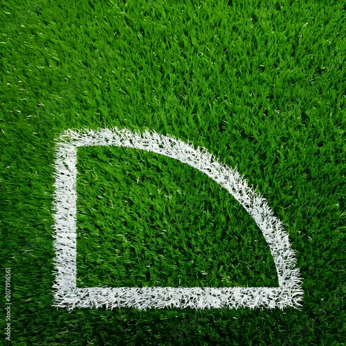 Close-up aerial view of lush green grass texture.