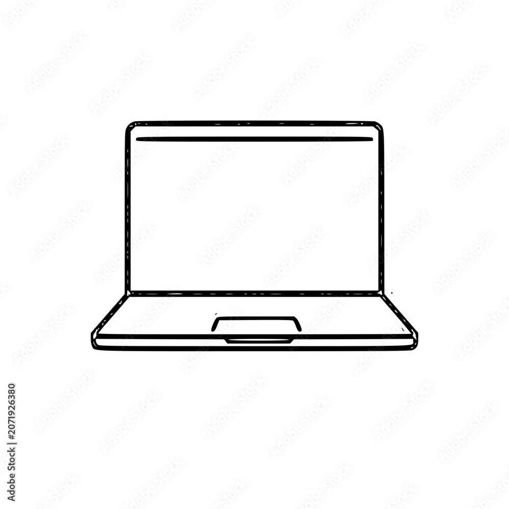 Fototapeta premium laptop isolated on white