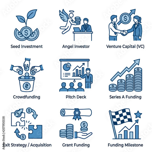 Fotografie Business Funding and Investment Concepts.
