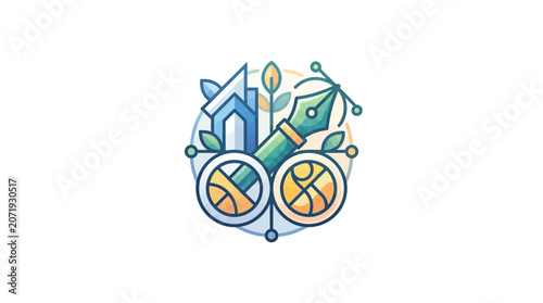 ecological sustainable living logo