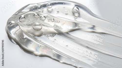 Transparent Hyaluronic Gel Cosmetic Texture