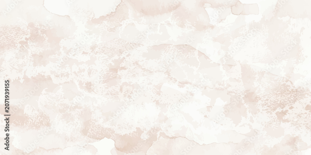 Fototapeta premium Soft blush beige watercolor marble texture with pale neutral mottling for delicate pastel background and wedding stationery design