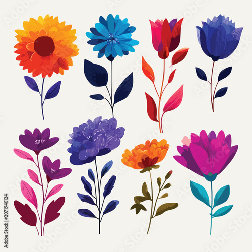 seamless background with flowers