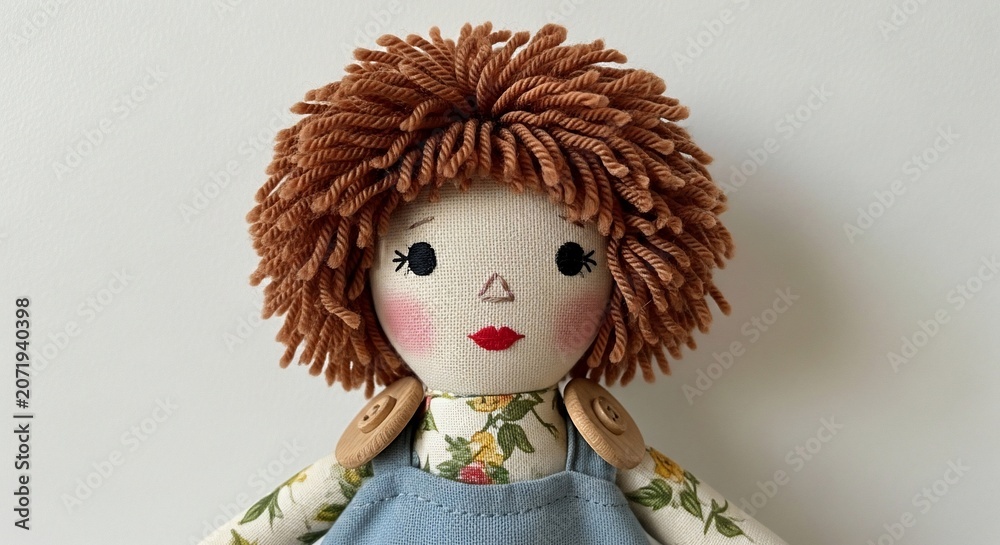 Fototapeta premium Handmade doll portrait