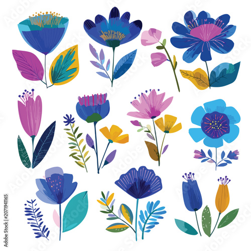 seamless background with flowers