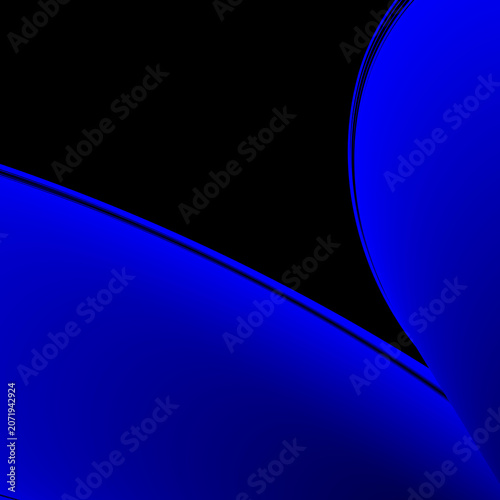 Minimalist blue and black corporate background with geometric waves