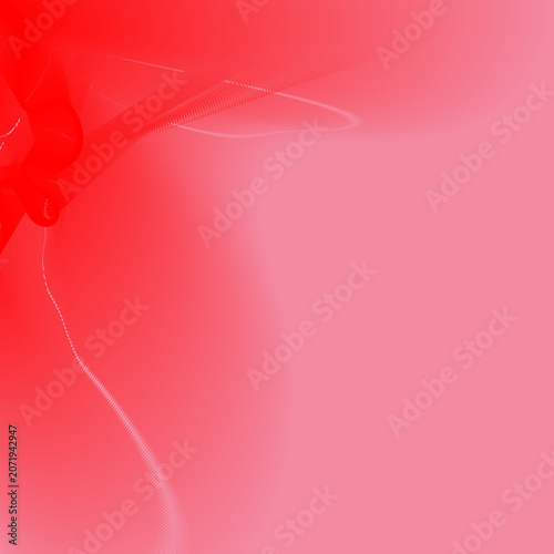 Minimalist red gradient wave background with copy space