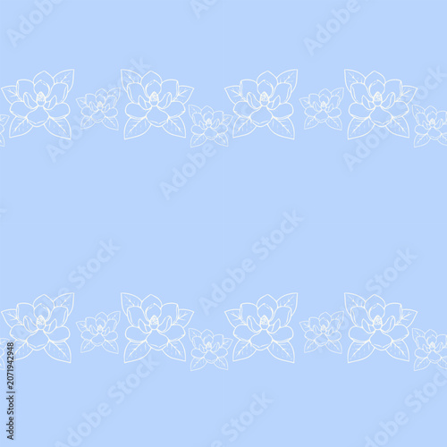 Elegant Floral Border Seamless Design