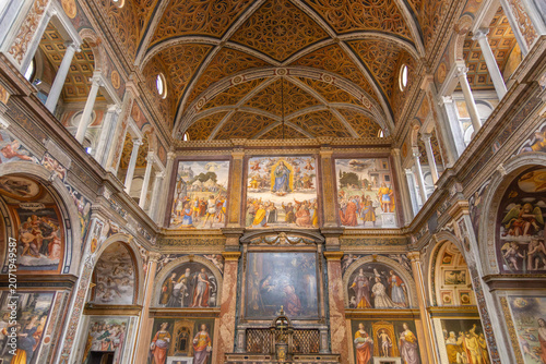 Bernardino Luini frescoes. San Maurizio al Monastero Maggiore. Milan, Lombardy, Italy/
