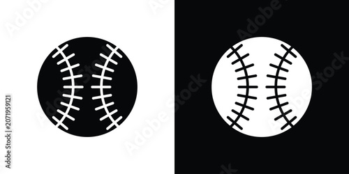 фотографія Baseball icon design simple and modern concept templates