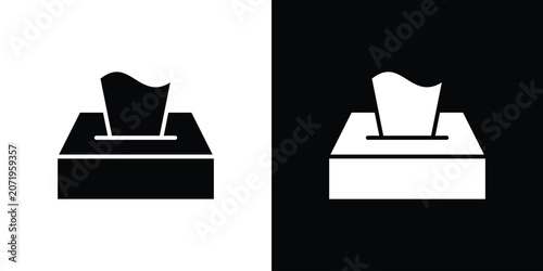 Cuadro en lienzo Box tissue icon design simple and modern concept templates