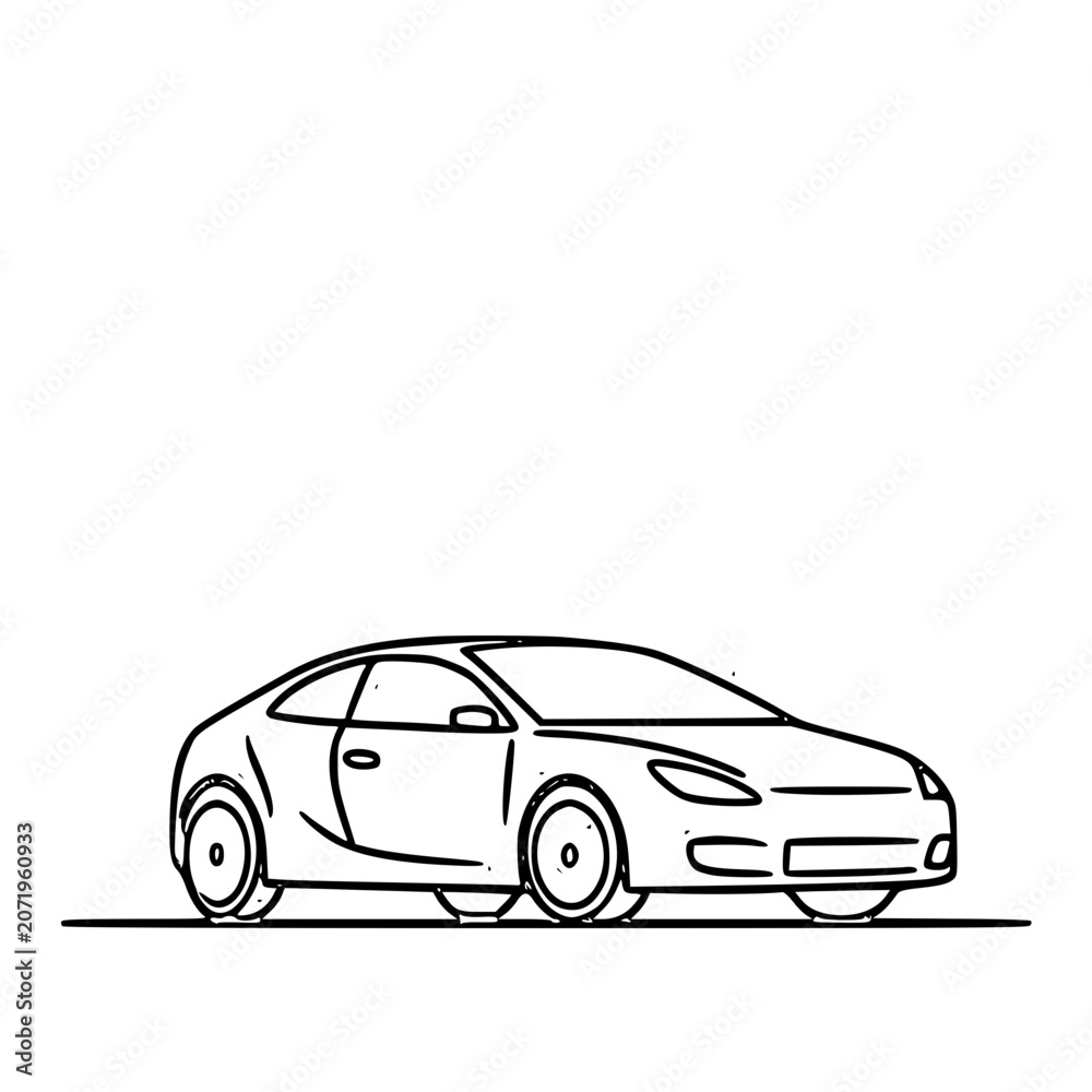 Fototapeta premium car vector format