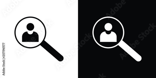 Fotografie Hiring icon design simple and modern concept templates