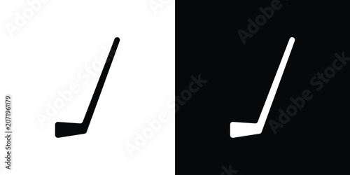 Hockey sticks icon design simple and modern concept templates