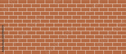 Orange brick wall texture background vector illustration