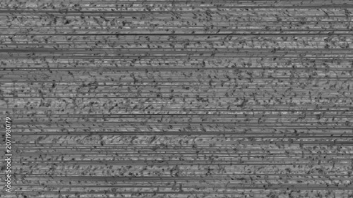 Grey textured background with horizontal scan line distortion and grainy digital noise interference