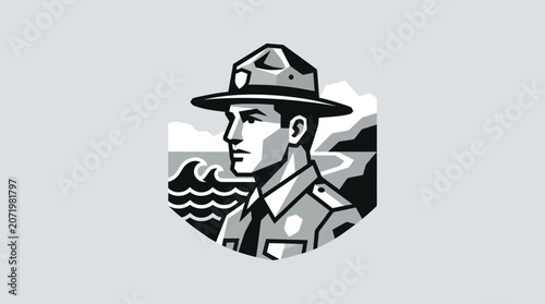 Canvastavla Park ranger outdoor conservation emblem