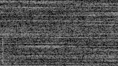Abstract digital noise pattern with interlaced horizontal lines