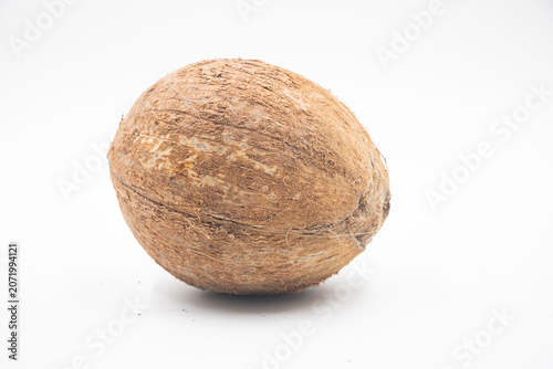 Coconut isolated on white background.