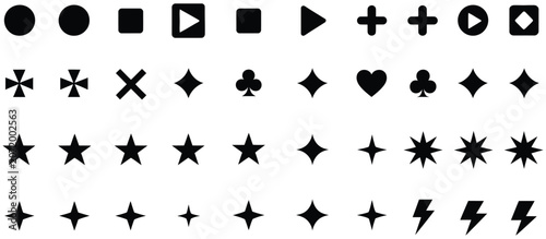 Bullet Point Collection Icon Set Representing Presentation Lists Document Formatting Slide Templates and Business Communication Concepts Vector Designs