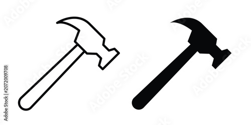 Tableau sur toile Hammer tool icon