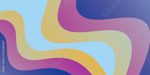 gradient wave blue orange purple colorful abstract geometri design background simple old modern element old nice
