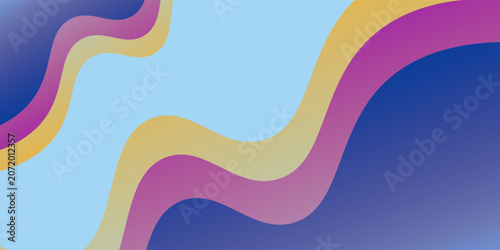 gradient wave blue orange purple colorful abstract geometri design background simple old modern element old nice