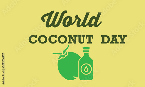 world coconut day banner 2026