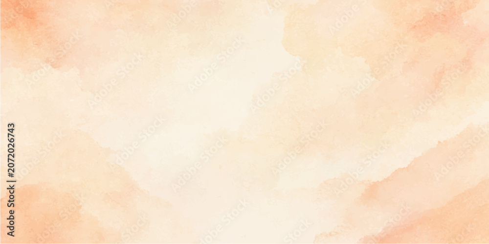Obraz premium Soft peach watercolor abstract texture vector background with gentle pastel tones and elegant artistic design