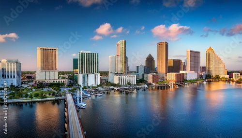 tampa florida usa downtown skyline