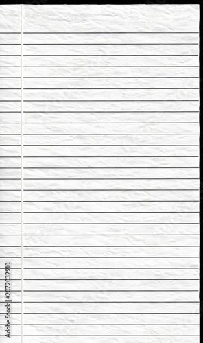 Black and White White Paper Texture Background with Blank Lined Notebook Page and Minimal Office Stationery Design