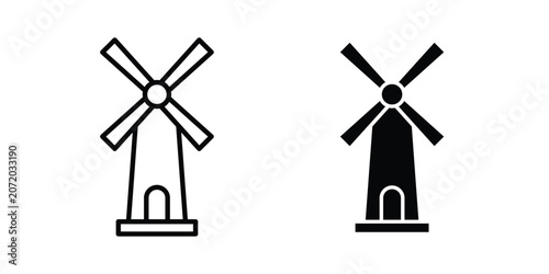 Mill sign icon