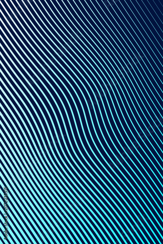 Photos Futuristic geometric wavy linear backdrop on dark background