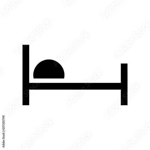 Minimalist road barrier icon isolated on white background vector illustration