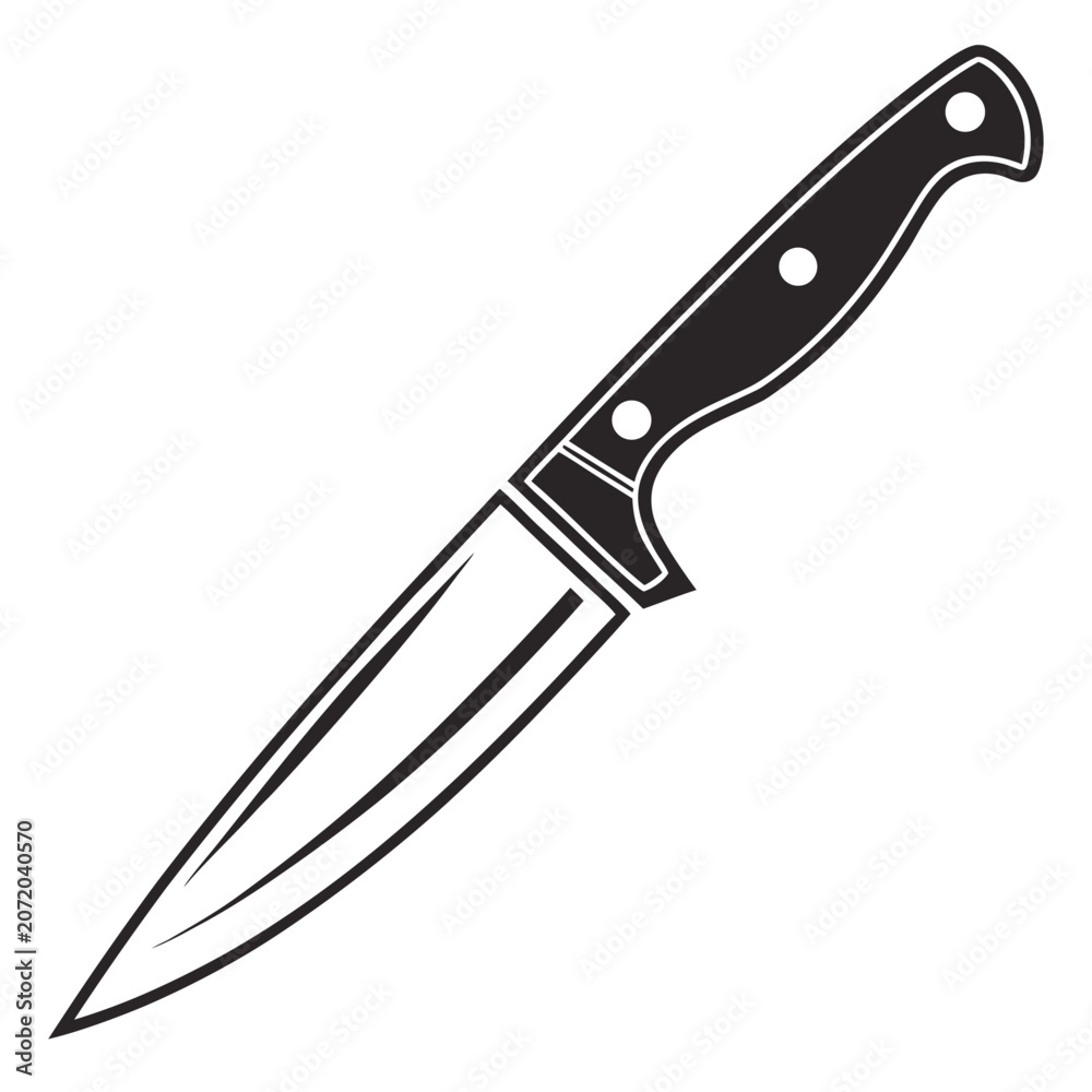 Obraz premium knife isolated on white background
