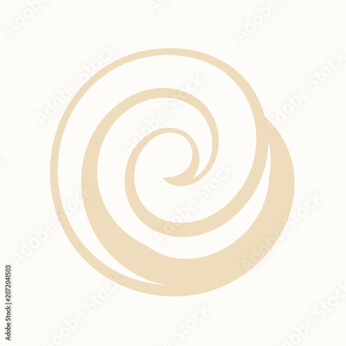 Subtle spiral swirl vector graphic.