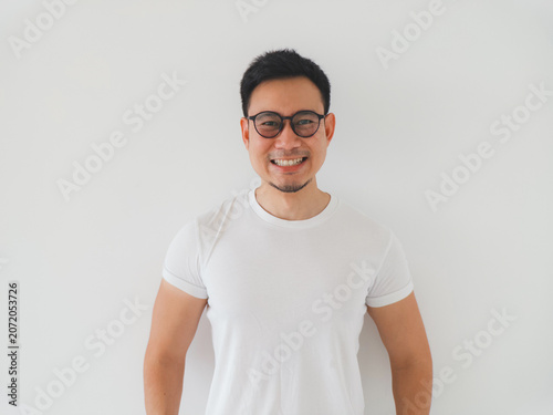 Approachable advisor with warm expression in casual attire