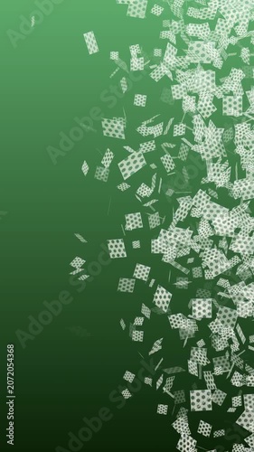 Abstract background with rotating particles