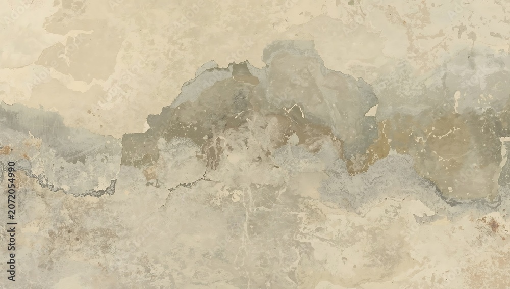 Obraz premium Distressed grungy abstract watercolor texture in muted earthy tones and beige with watercolor distressed abstract